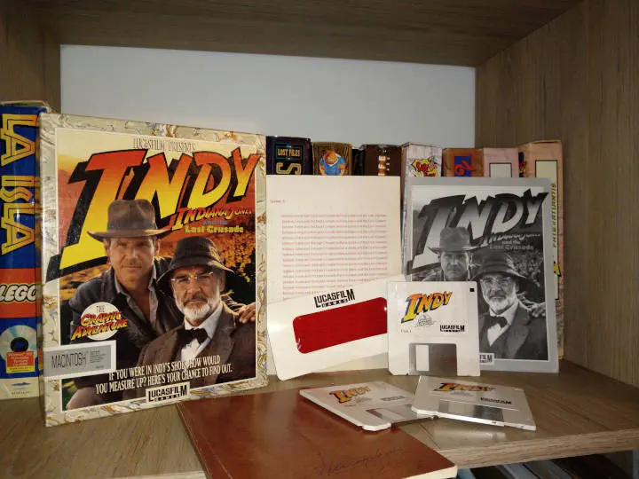 Indiana Jones y La última Cruzada disquetes
